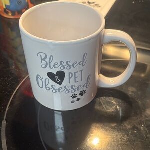 White Mug with Pet Lover Design